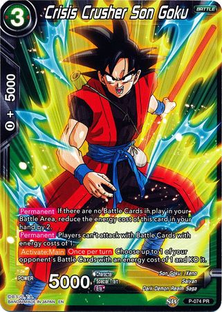 Crisis Crusher Son Goku (Alternate Art) (P-074) [Special Anniversary Set] Parallel Foil