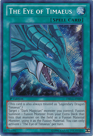 The Eye of Timaeus [DRLG-EN005] Secret Rare - Josh's Cards
