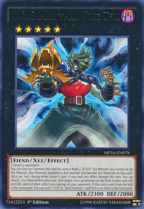 D/D/D Marksman King Tell [MP16-EN079] Rare - Josh's Cards