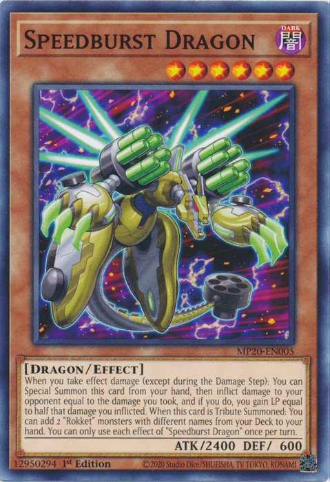 Speedburst Dragon [MP20-EN005] Common - Josh's Cards
