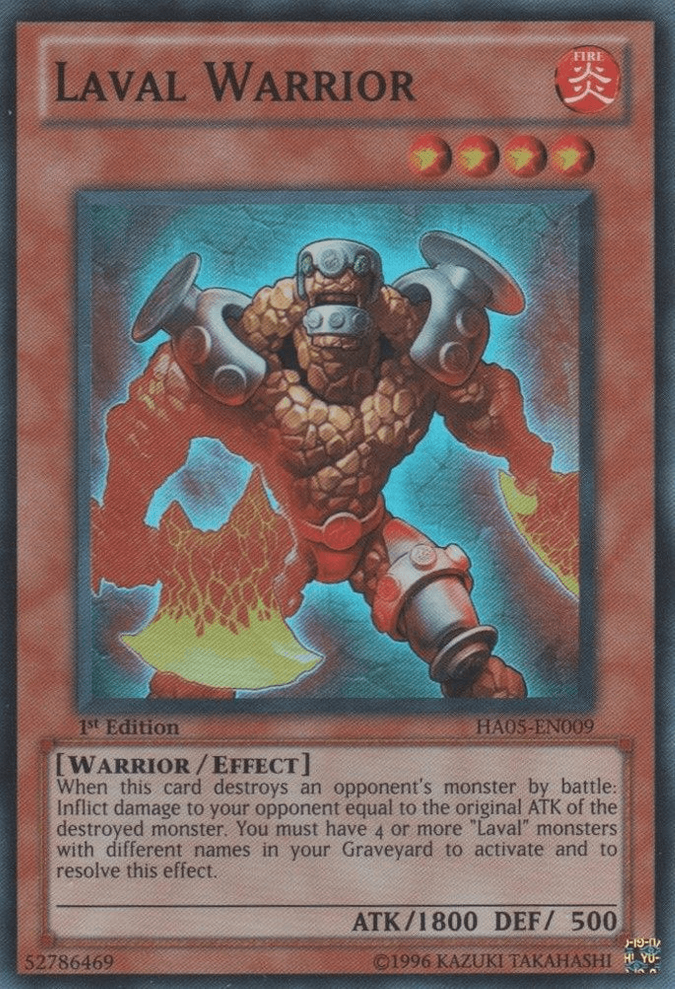 Laval Warrior [HA05-EN009] Super Rare - Josh's Cards