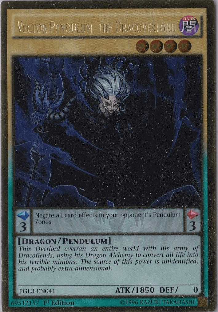 Vector Pendulum, the Dracoverlord [PGL3-EN041] Gold Rare - Josh's Cards