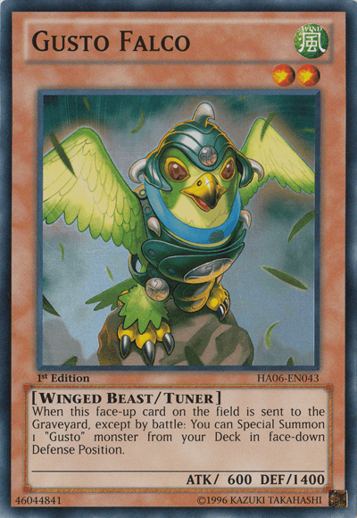 Gusto Falco [HA06-EN043] Super Rare - Josh's Cards