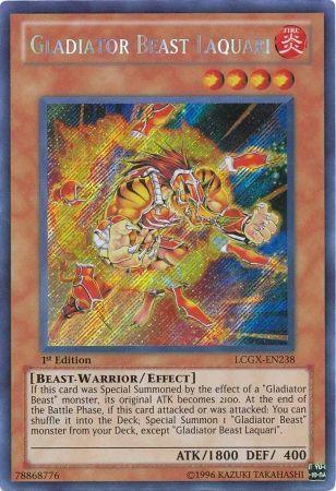 Gladiator Beast Laquari [LCGX-EN238] Secret Rare - Josh's Cards