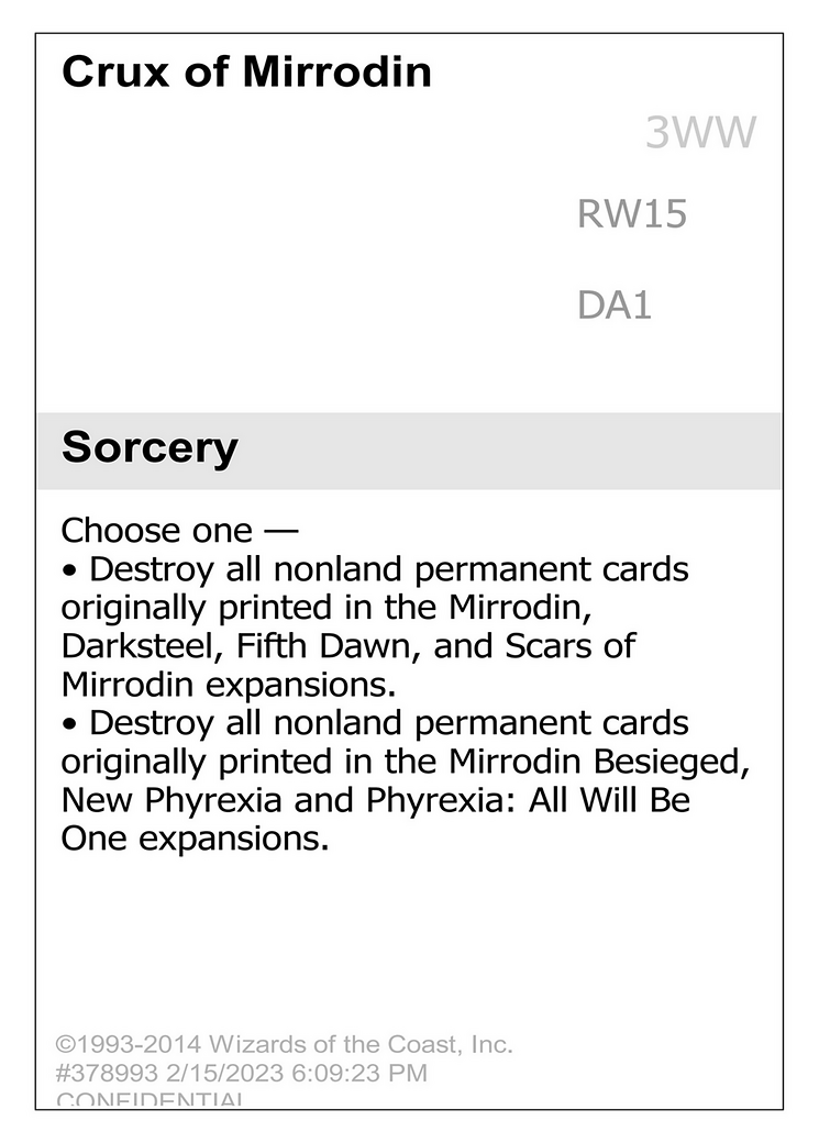 Crux of Mirrodin [Unknown Event]