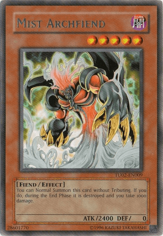 Mist Archfiend [TU02-EN009] Rare - Josh's Cards