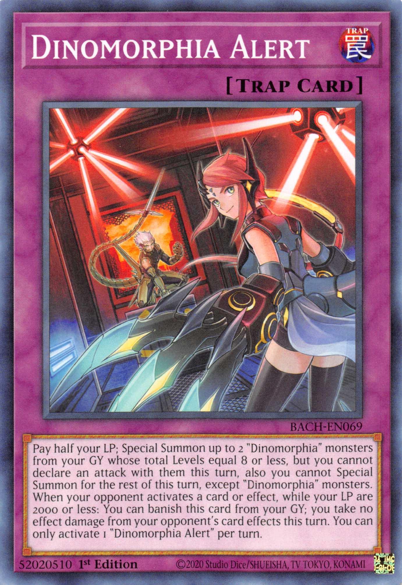Dinomorphia Alert [BACH-EN069] Common - Josh's Cards