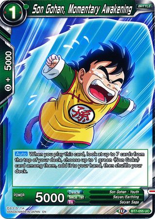 Son Gohan, Momentary Awakening (BT7-055) [Assault of the Saiyans] Parallel Foil