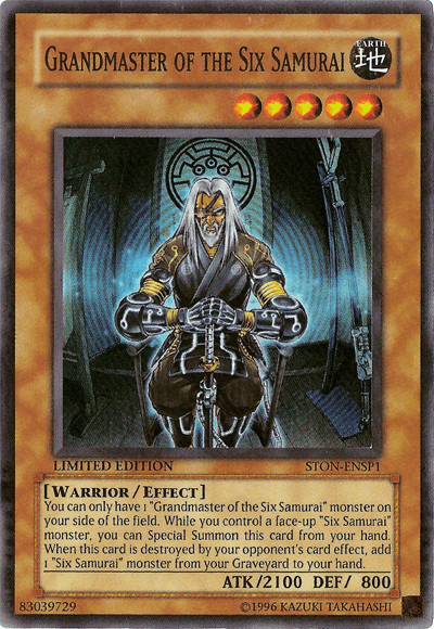 Grandmaster of the Six Samurai [STON-ENSP1] Super Rare - Josh's Cards