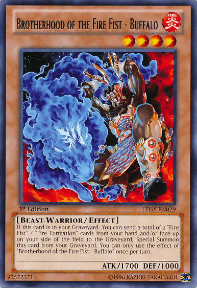 Brotherhood of the Fire Fist - Buffalo [LTGY-EN029] Rare - Josh's Cards