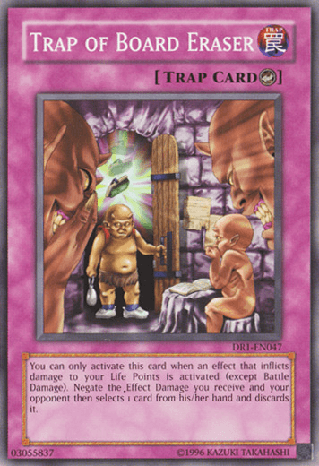 Trap of Board Eraser [DR1-EN047] Common - Josh's Cards