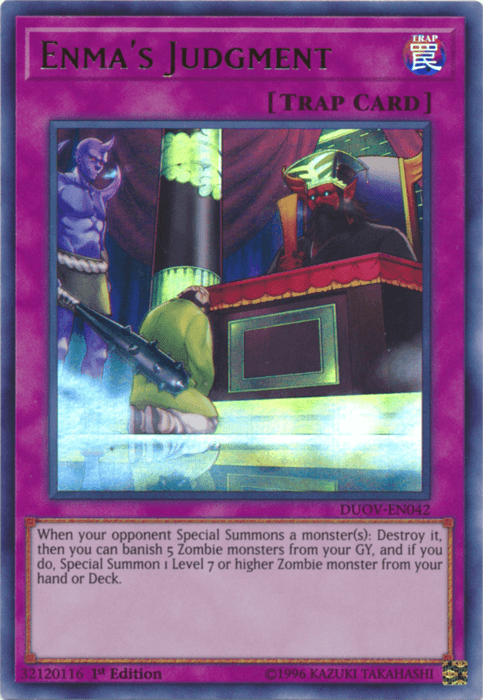 Enma's Judgment [DUOV-EN042] Ultra Rare - Josh's Cards