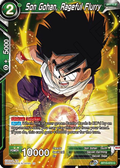 Son Gohan, Rageful Fury (BT15-072) [Saiyan Showdown] Parallel Foil