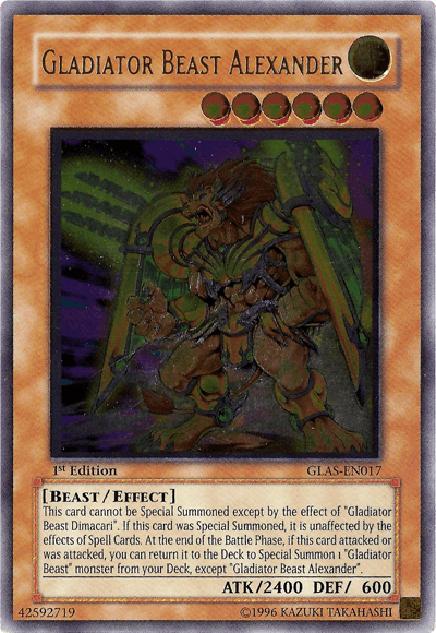 Gladiator Beast Alexander [GLAS-EN017] Ultimate Rare - Josh's Cards