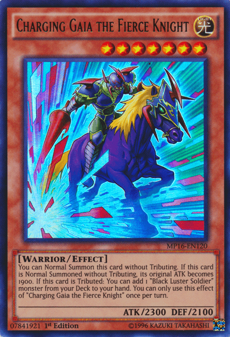 Charging Gaia the Fierce Knight [MP16-EN120] Ultra Rare - Josh's Cards