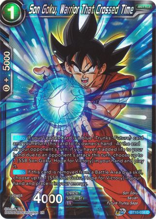 Son Goku, Warrior That Crossed Time (BT10-038) [Rise of the Unison Warrior] Parallel Foil