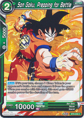 Son Goku, Prepping for Battle (BT8-046) [Malicious Machinations] Parallel Foil