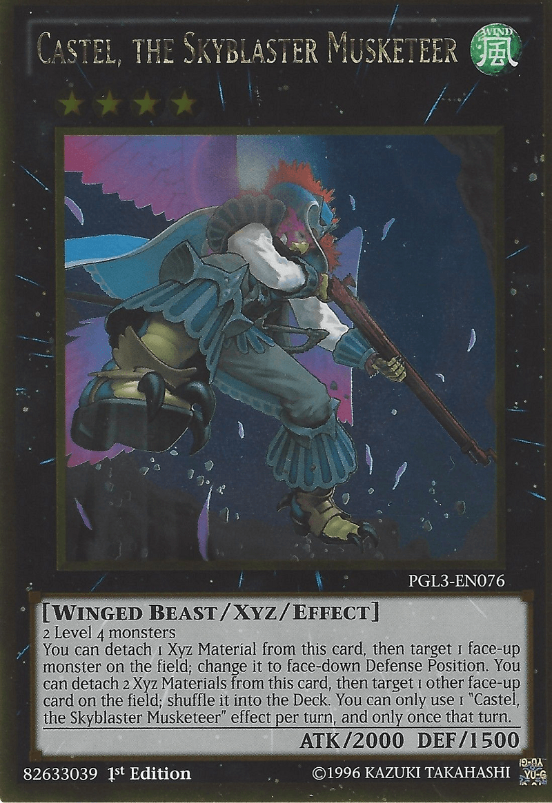 Castel, the Skyblaster Musketeer [PGL3-EN076] Gold Rare - Josh's Cards