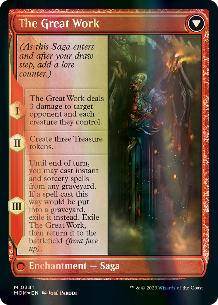 Urabrask // The Great Work (MOM-341) - March of the Machine (Borderless) Foil
