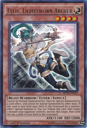 Felis, Lightsworn Archer [MP15-EN123] Ultra Rare - Josh's Cards