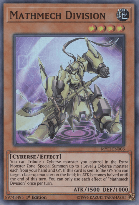 Mathmech Division [MYFI-EN006] Super Rare - Josh's Cards