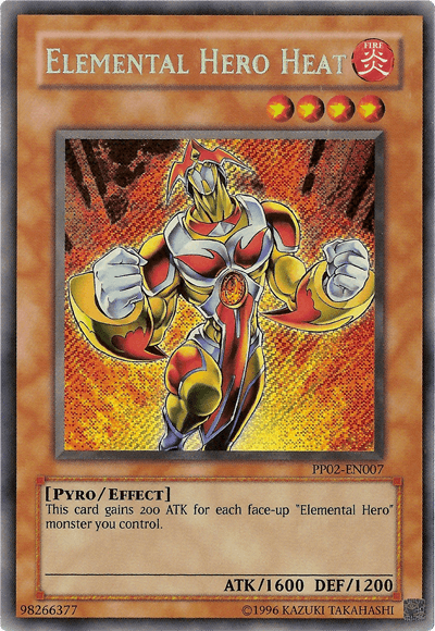 Elemental HERO Heat [PP02-EN007] Secret Rare - Josh's Cards