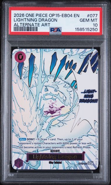 Lightning Dragon Adventure on Kami's Island OP15-077 PSA 10