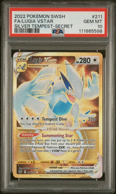Lugia VSTAR Silver Tempest 211/195 PSA 10