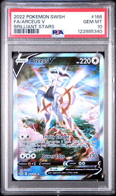 Arceus V Alternate Art Brilliant Stars 166/172 PSA 10