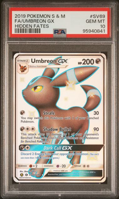 Umbreon GX Hidden Fates SV69/SV94 PSA 10