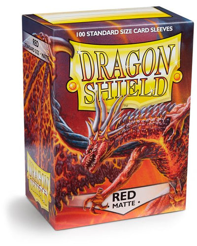 Dragon Shield Matte Red Sleeves 100-Count