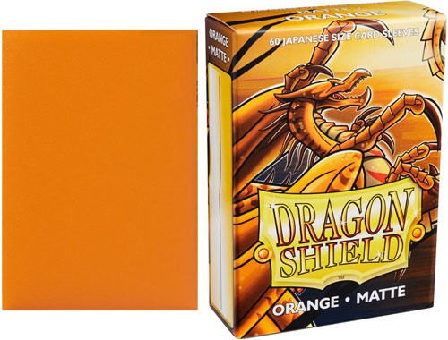 Dragon Shield Matte Orange Japanese Sleeves 60-Count