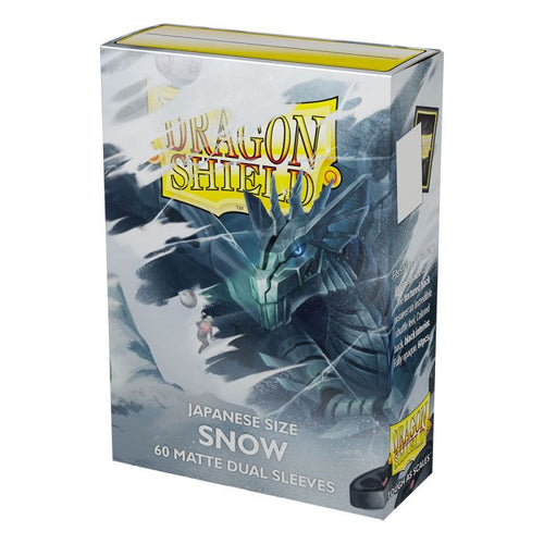 Dragon Shield Dual Matte Snow Japanese Size Sleeves 60-Count