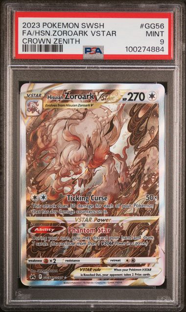 Zoroark VSTAR Crown Zenith GG56/GG70 PSA 9