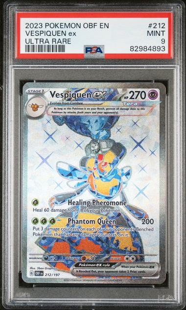 Vespiquen ex Obsidian Flames 212/197 PSA 9