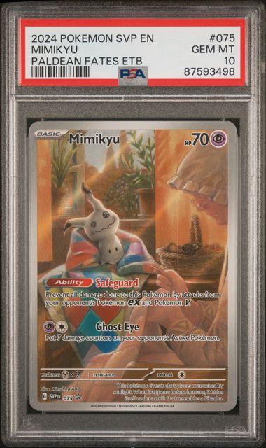 Pokemon: Mimikyu Promo SVP 075 PSA 10