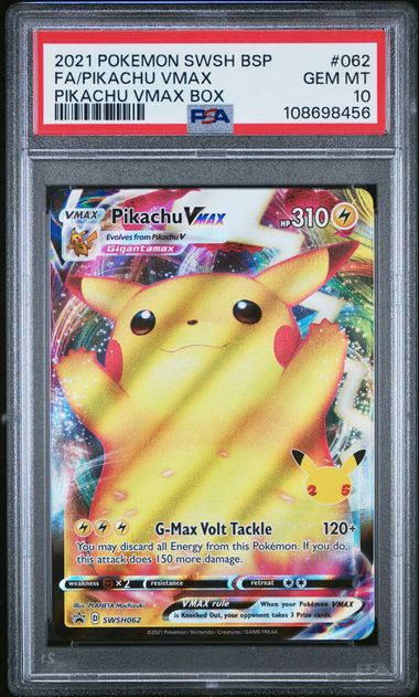 Pikachu VMAX Promo SWSH062 PSA 10
