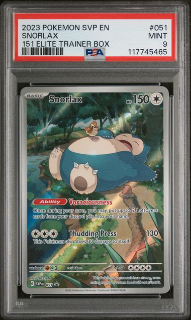 Snorlax Promo SVP #051 PSA 9