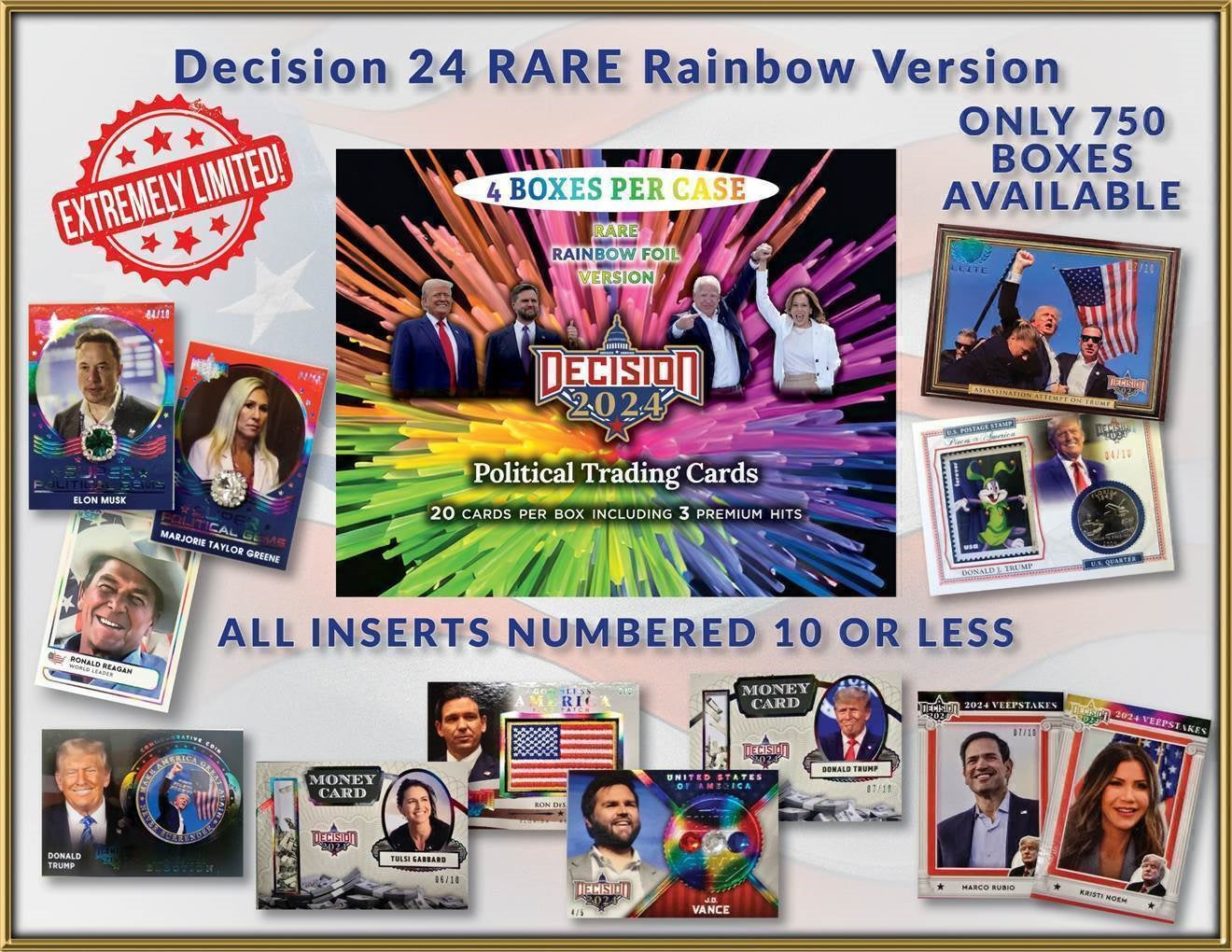 2025 Benchwarmer Decision 2024 Rainbow Foil Version