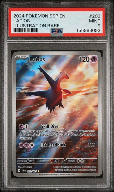 Latios Surging Sparks 203/191 PSA 9