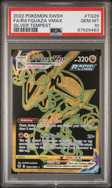 Rayquaza VMAX Silver Tempest TG29/TG30 PSA 10