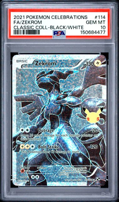 Zekrom Celebrations Classic Collection 114/114 PSA 10