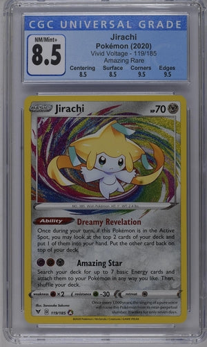 Jirachi Vivid Voltage 119/185 CGC 8.5