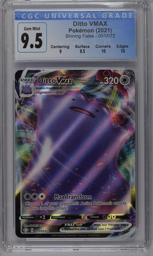 Ditto VMAX Shining Fates 051/072 CGC 9.5 Gem Mint