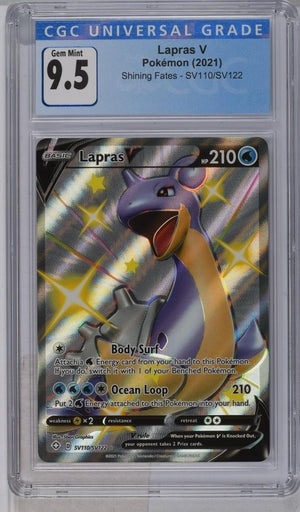 Lapras V Shining Fates SV110/SV122 CGC 9.5 Gem Mint