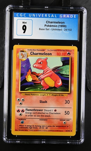 Charmeleon Base Set Unlimited 24/102 CGC 9