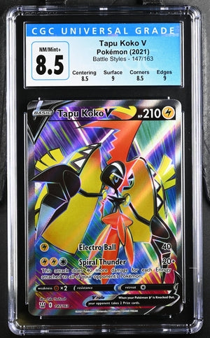 Tapu Koko V Battle Styles 156/163 CGC 8.5