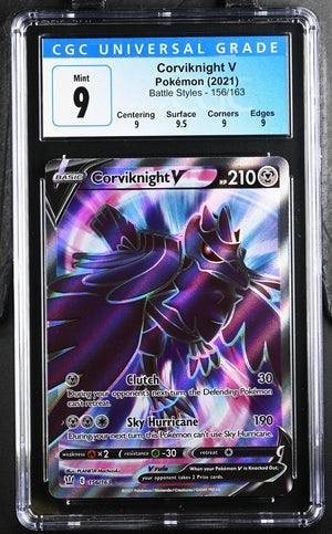 Corviknight V Battle Styles 156/163 CGC 9