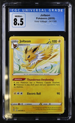 Jolteon Vivid Voltage 047/185 CGC 8.5