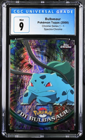 Bulbsaur Spectra Topps Chrome Series 1 1 CGC 9